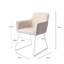 Lannie 123.19cm H Polyester Upholstered Metal Armchair-622808353-622808541