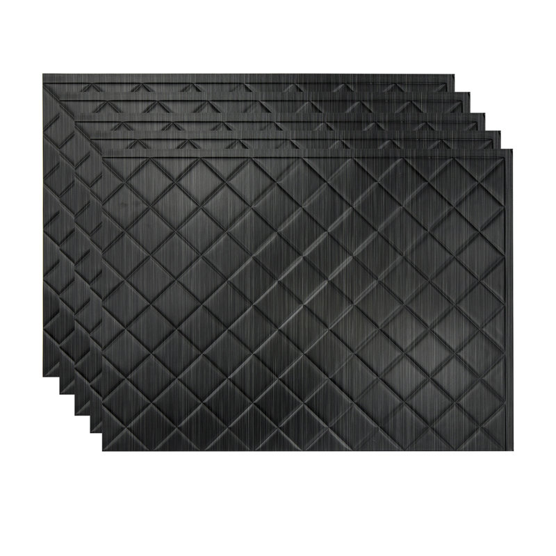 Dosseret décoratif en vinyle matelassé FASÄDE, Onyx brossé