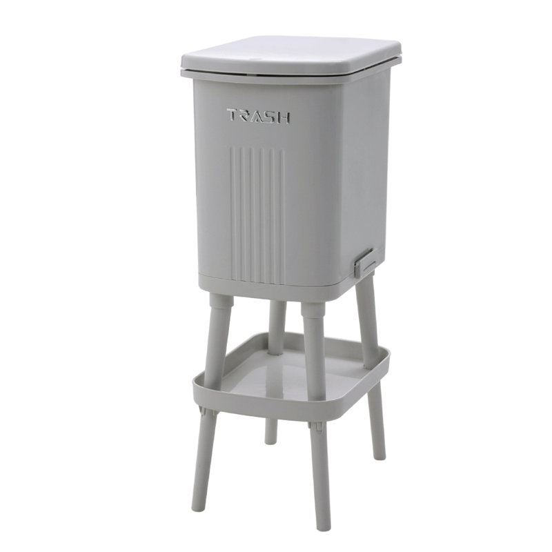 Polyvinyl Chloride (PVC) Swing Top Waste Bin, 18  Litres, 67.5cm H x 25cm W x 36.5cm D