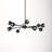 Hudgins 12 - Light Dimmable Sputnik Modern Linear Chandelier