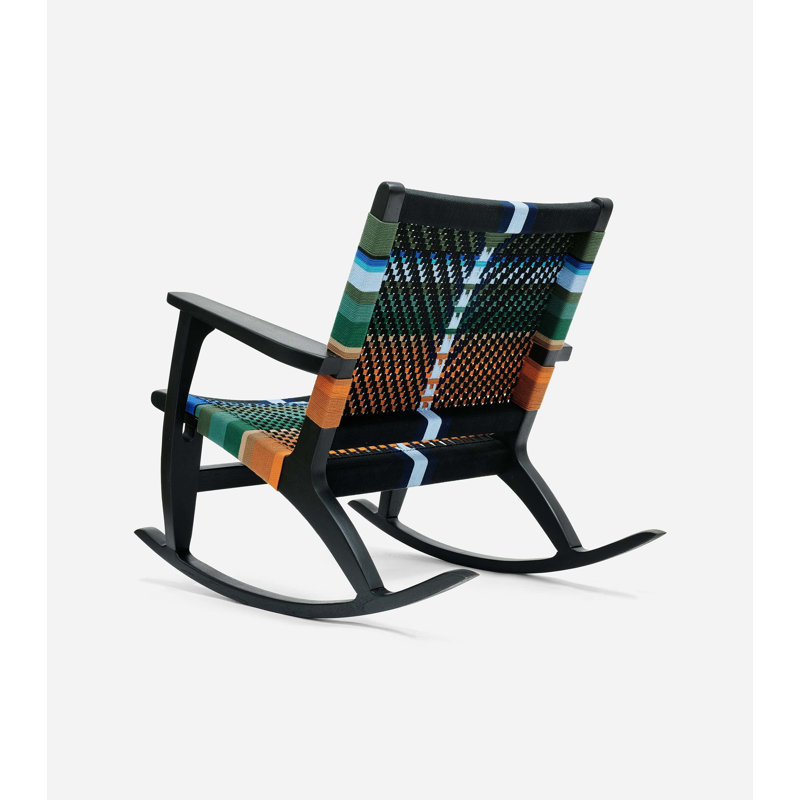 Masaya Rocking Chair, Manille Mot Mot, Black
