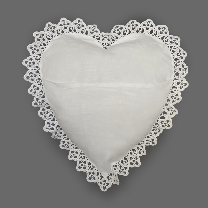 Dear Hearts 2-Piece Pillow Set, 9" H x 5.5" W