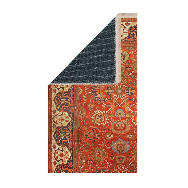 Rust Red Persian Inspired Traditional Area Rug