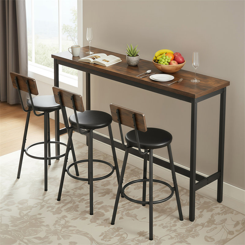 Ensemble de table de bar et chaises pour 3