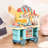 Kids Fast Food Shop Play Cart Set