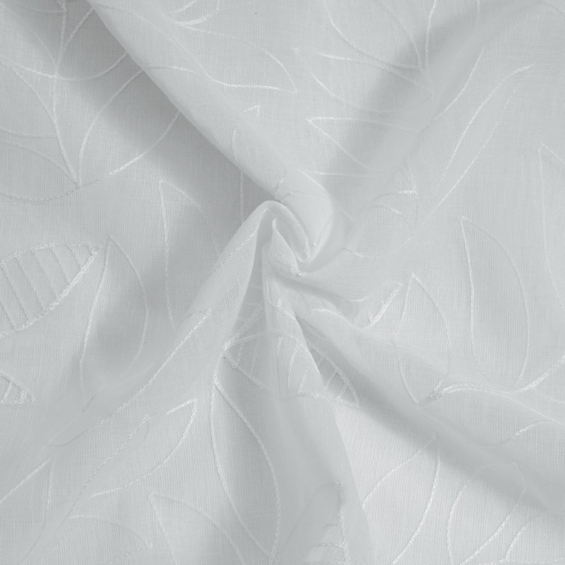 Panneau de rideau diaphane avec œillets Tammitha, Blanc, L 52 po x L 108 po