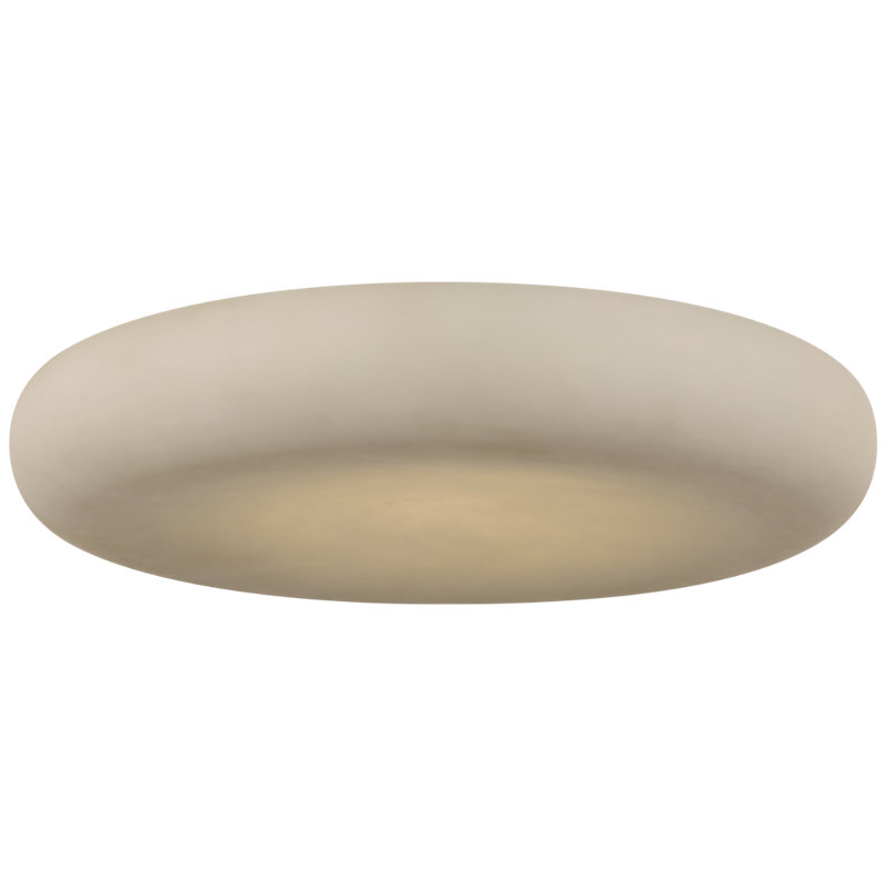 Kelly Wearstler Formosa 22" Flush Mount, Alabaster/Bronze