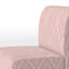 Fauteuil de chambre rembourré à motif géométrique rose à motif géométrique