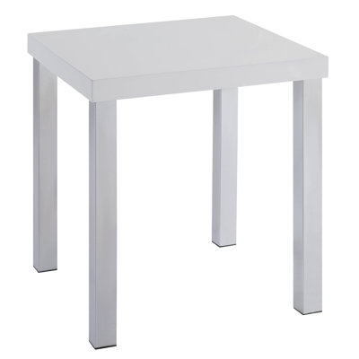 Table de bout avec plateau carré en bois
