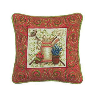 Garden Tools Number 2 Needlepoint Pillow