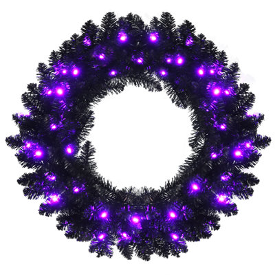 Faux Lighted 24'' Wreath