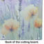 Lavender in Watercolor Glass Cutting Board Large