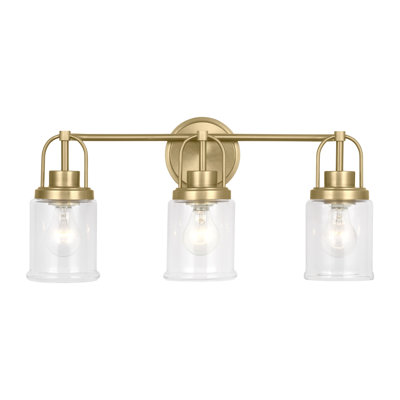 Anders Bathroom Bedroom Wall Fixture With Clear Shade