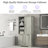 68'' H Bathroom Cabinet with Tilt-Out Laundry Hamper,Modern Linen Cabinet with Adjustable Shelf,Freestanding Style-737506147