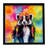 Hippie Animal Skunk Framed Metal Print