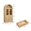 Grande armoire de rangement à tablettes multiples avec arche rétro-1497103079