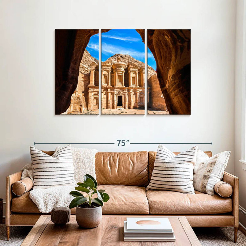 Sebbie Ad-Deir à Petra, H 36 po x l 57 po