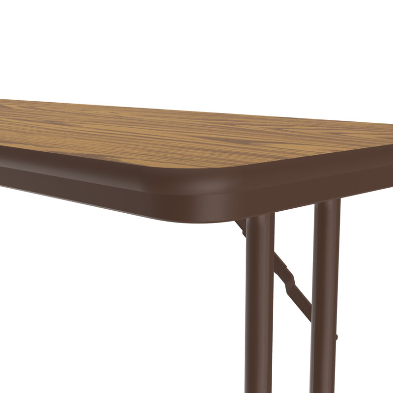 Table de formation à hauteur fixe et fixe à hauteur fixe avec panneaux de particules, H 29 po x L 60 po x l 18 po, Brun