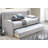 Contemporary Button-Tufted Daybed with Integrated Slat Trundle