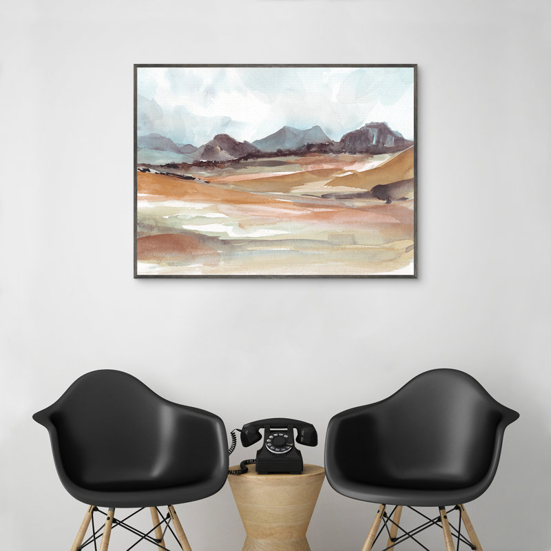 «Watercolor Desert» par Willowbrook, art mural encadré