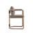 Alquin Outdoor Armchair In Brown Eucalyptus With Brown Cushion