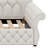 Luxe Upholstered Daybed Frame with LED Lighting and Elegant Nailhead Accents-902800355