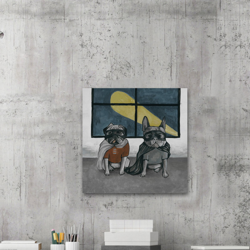 Four Legged Heroes - Wrapped Canvas Painting, 66cm H x 66cm W x 2cm D