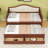 Twin Two Drawers Wooden Daybed with Trundle and Upholstered Backrest-2122123190