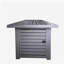 Table de foyer d'extérieur au gaz 25 H x 42 W avec couvercle