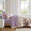 Ensemble d'édredon floral avec draps Taupe-117539230-117539226