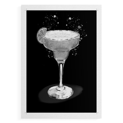 Dressed in Black Margarita -Canvas Print Only - NOT FRAMED