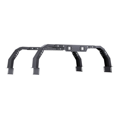 Support de camion noir en acier avec lumières DEL pour Chevy Silverado, GMC Canyon, Ram 1500