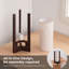 Petite lampe de chevet / table de chevet en bois massif 13,5 "-2067812728