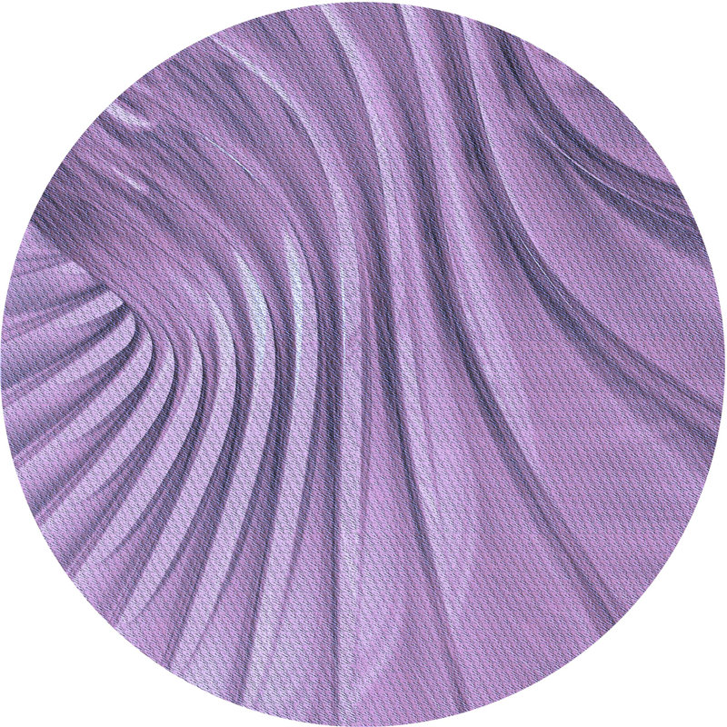 Tapis 100% à motif lavable à la machine 2989, Rond 7 pi