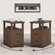 2 Drawers End Tables with Storage and Fast Charging Station for Living Room