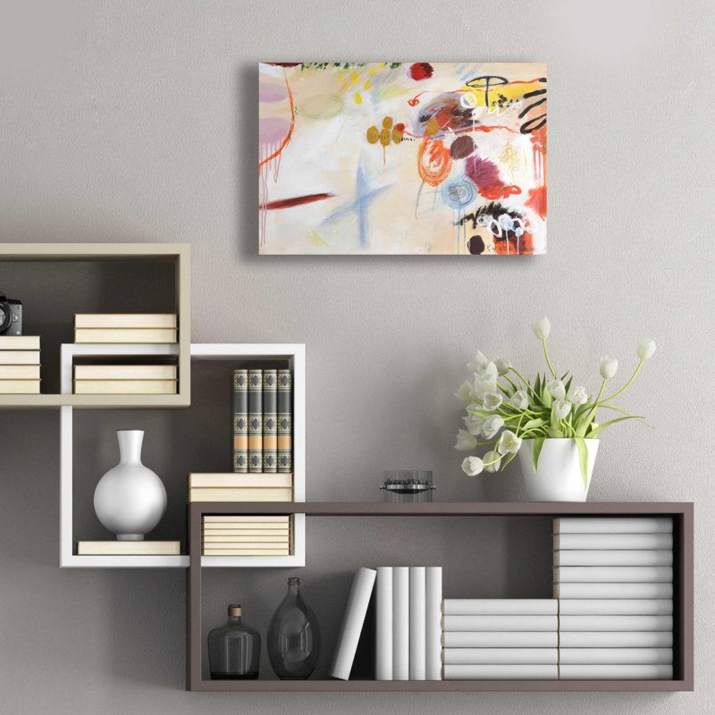 " Catching Bubbles " by Kyoko Fischer, 16" H x 24" W x 0.2" D
