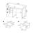 3-Drawer Reversible Office Desk(Desk)-998942239-998942238