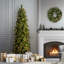 Carolina Slim 9' Green Pine Artificial Christmas Tree with 800 Clear Lights with Stand-707827269