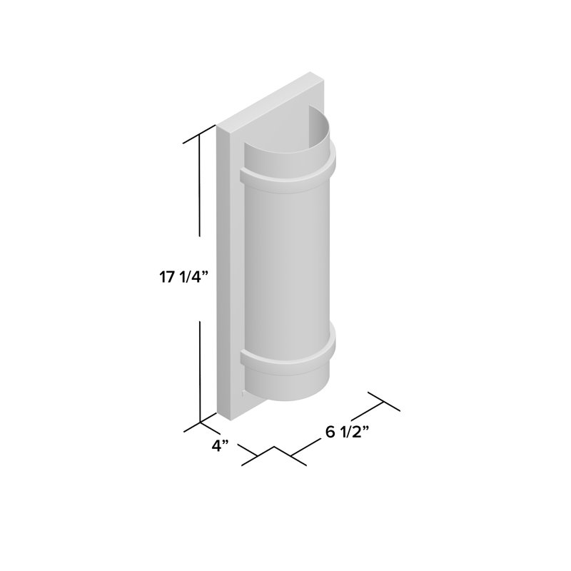 Steelside Alphonse With Etched White Glass Wall Sconce, Iron Oxide