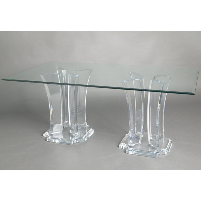Milano Glass Top Dining Table