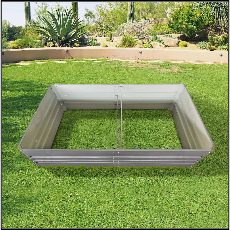  Lit de jardin en métal, H 22,05 po x l 70,8 po x P 35,4 po, 1