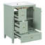 Meuble-lavabo 24 po avec lavabo en céramique-246991337