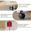 Table de salle à manger pliante 3 en 1 avec rangement - Table de cuisine ovale extensible de 51 pouces sur roulettes verrouillables - Casier à vin, tiroir et étagères - Gain de place pour les petits espaces.-1087824656