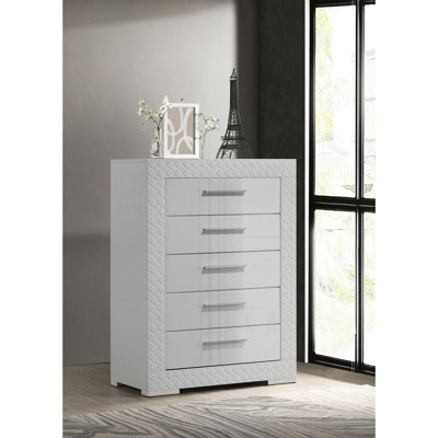 Commode de chambre 5 tiroirs Pierce