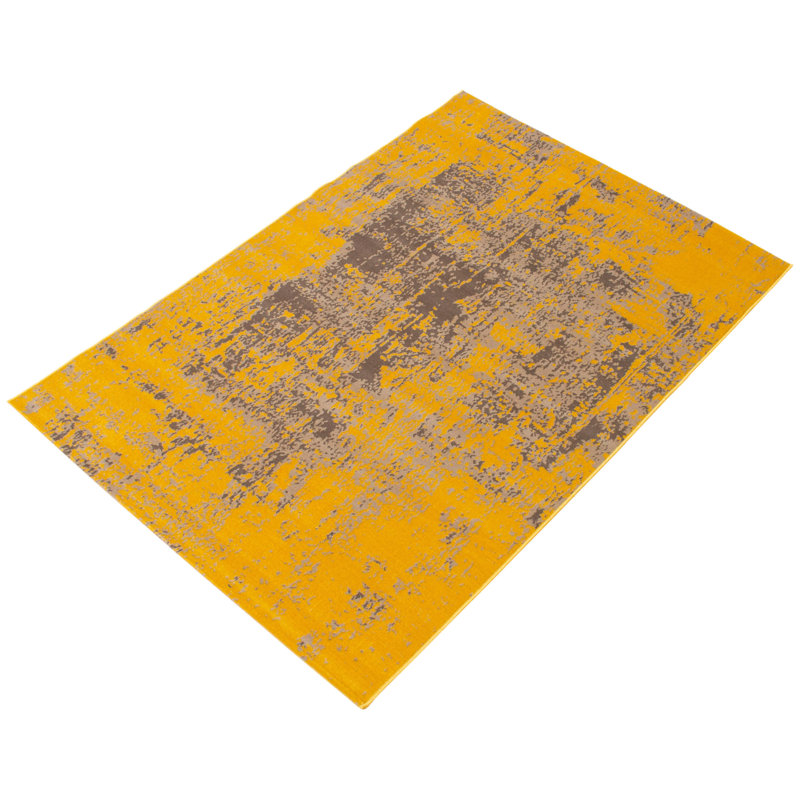 Ensemble de tapis oriental jaune Accursio, Rectangle 2 pi 8 po x 4 pi 11 po