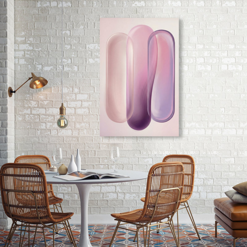 Berry Layers Print by Oliver Gal, 54"H x 36"W, Gallery Wrapped