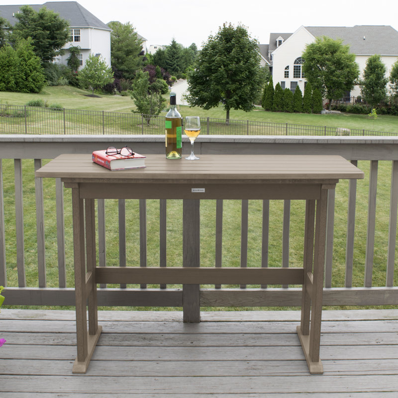 Table de bar Arbnora, Brun bois