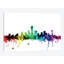 Rainbow Skyline Series: Dallas, Texas, États-Unis, impression sur toile tendue-74759403-74759404-74759411