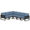 Ensemble de conversation d'extérieur pour 5 personnes avec coussins POLYWOOD Eastport