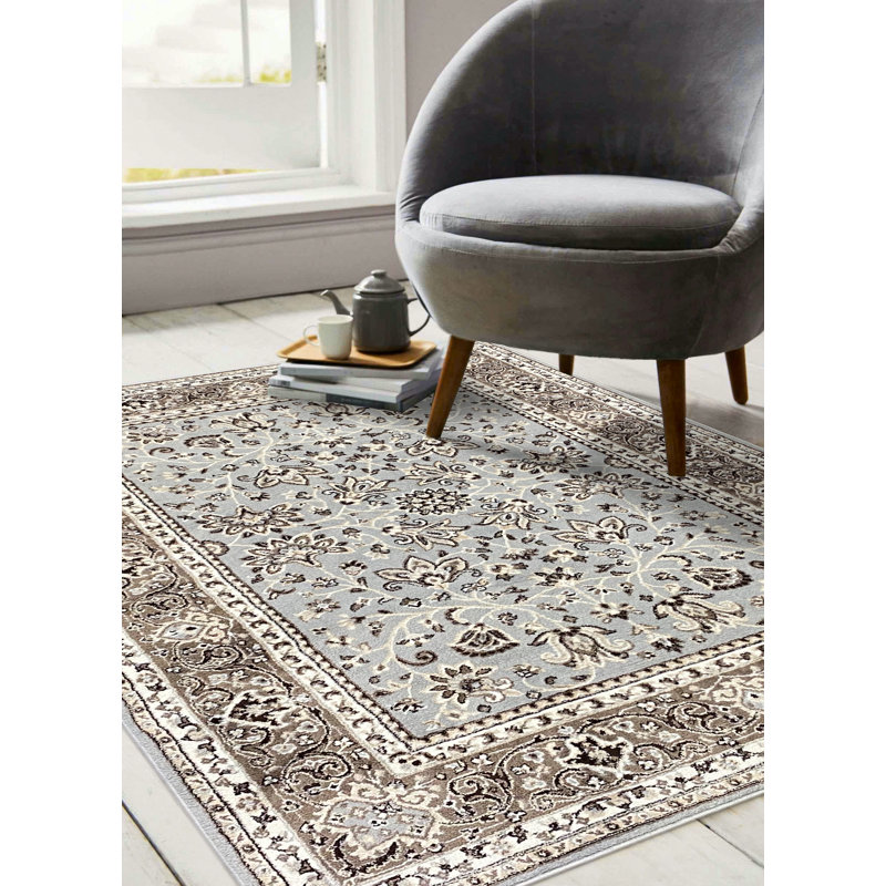 Tapis oriental beige / gris / blanc Alicano